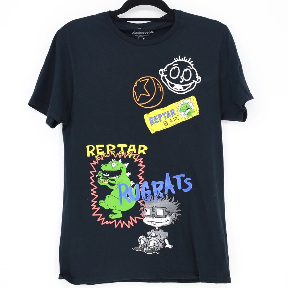 Nickelodeon Rugrats Graphic T-Shirt Mens Small 1991 Reptar Chuckie Tommy NWOT